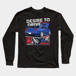 Skyline GTR R34 Long Sleeve T-Shirt